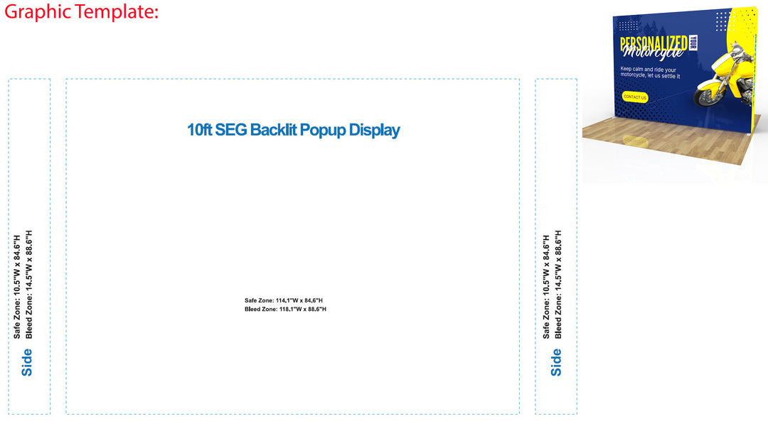 10‘ SEG Backlit Popup Display