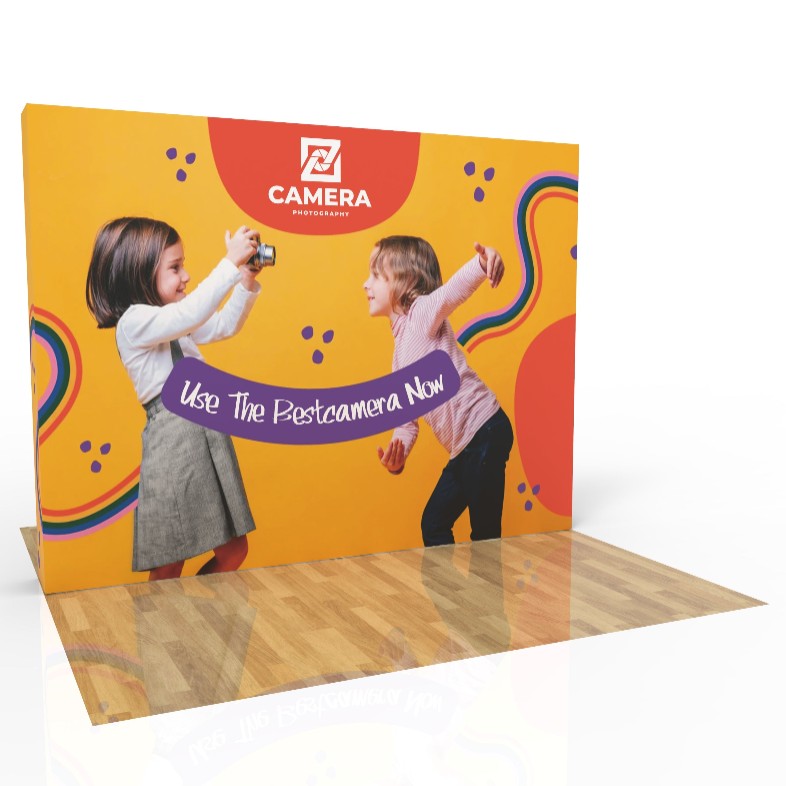 10‘ Straight Velcro Fabric Pop Up Display