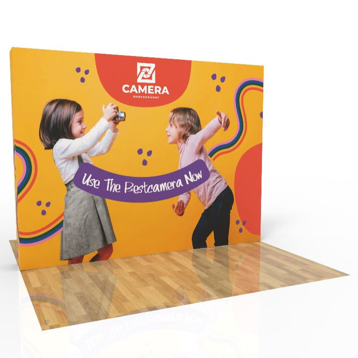 10‘ Straight Velcro Fabric Pop Up Display
