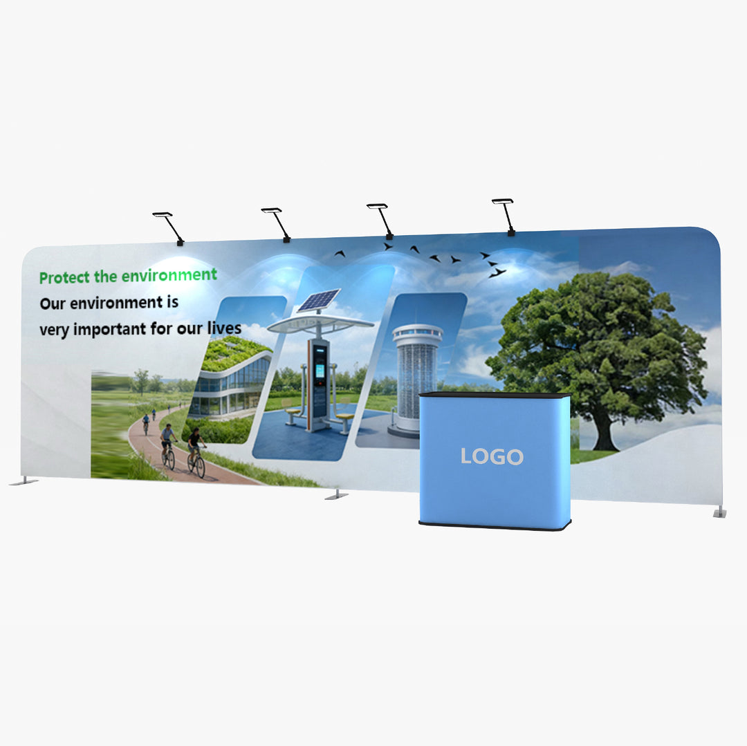 10X20 Straight Tension Fabric Trade Show Booth Display