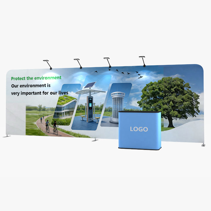 10X20 Straight Tension Fabric Trade Show Booth Display