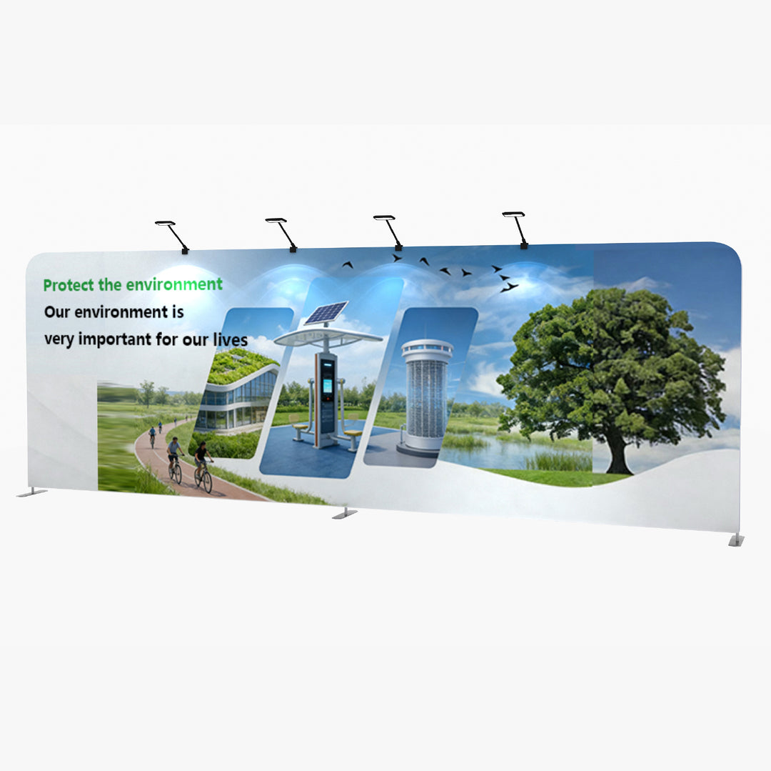 10X20 Straight Tension Fabric Trade Show Booth Display
