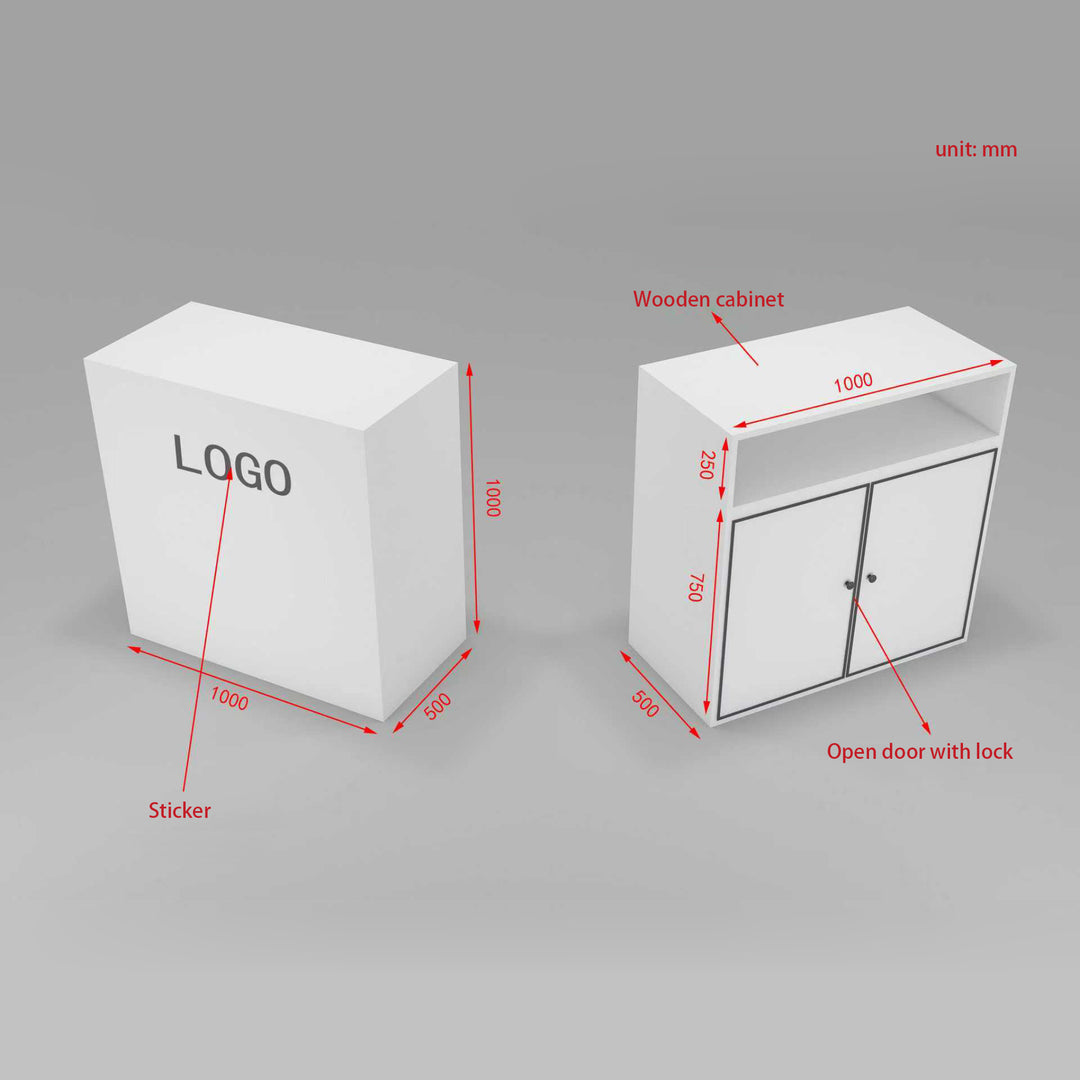 Refurnished Lockable Counter – 1 Free Logo Printing